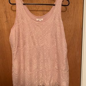 Lace tank top